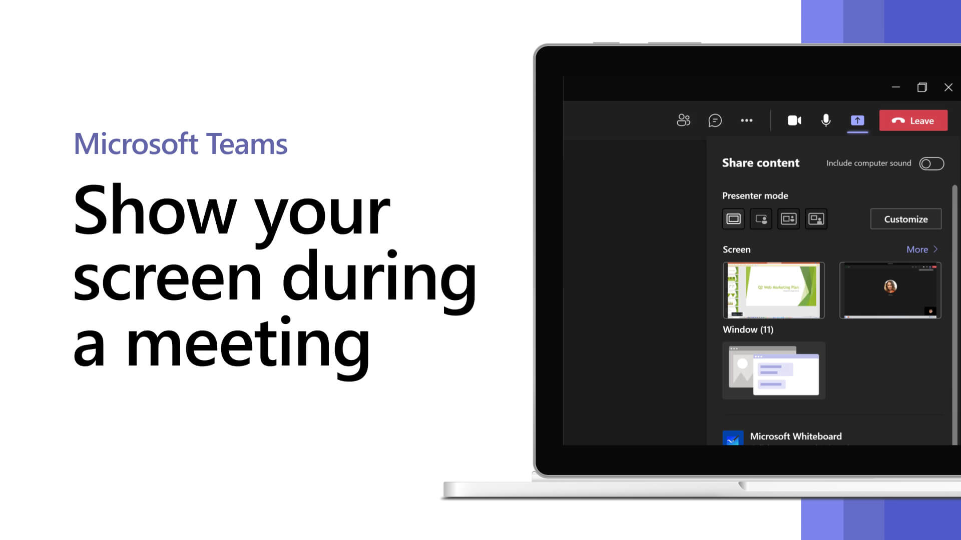 how to share a keynote presentation on teams